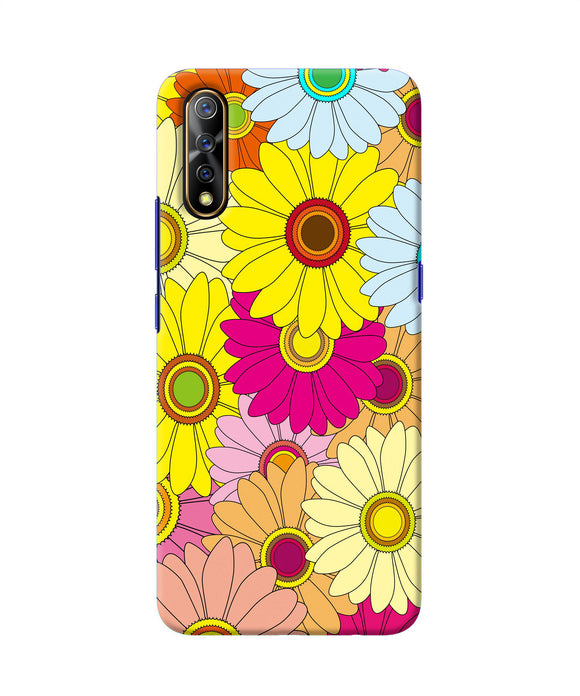 Abstract Colorful Flowers Vivo S1 / Z1x Back Cover