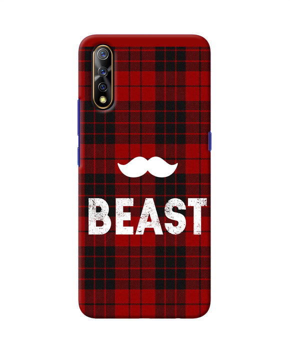 Beast Red Square Vivo S1 / Z1x Back Cover