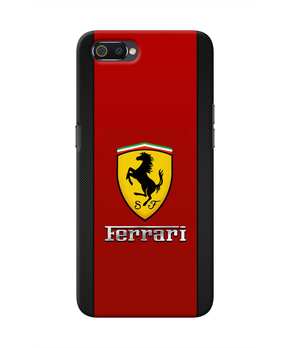 Ferrari Abstract Maroon Realme C2 Real 4D Back Cover