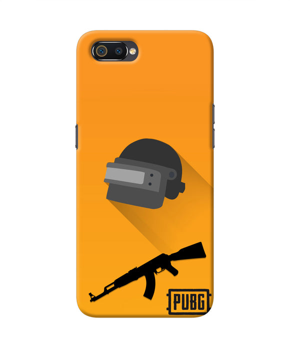 PUBG Helmet and Gun Realme C2 Real 4D Back Cover