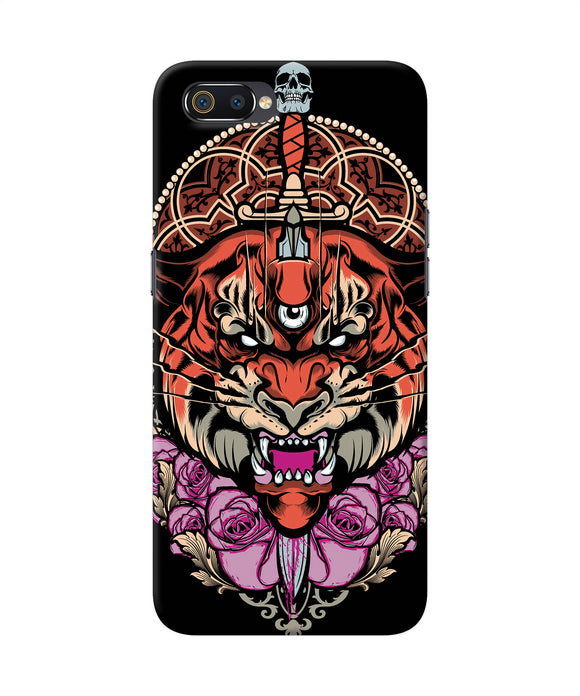 Abstract Tiger Realme C2 Back Cover