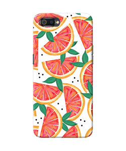 Abstract Orange Print Realme C2 Back Cover