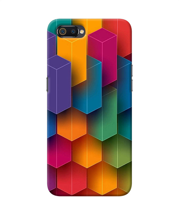 Abstract Rectangle Print Realme C2 Back Cover