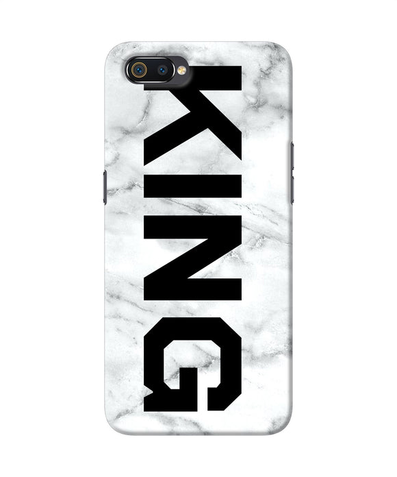 King Marble Text Realme C2 Back Cover