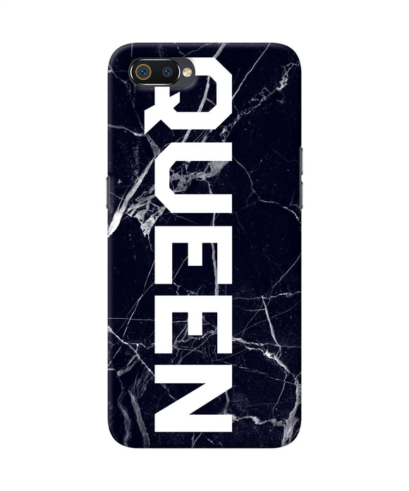 Queen Marble Text Realme C2 Back Cover