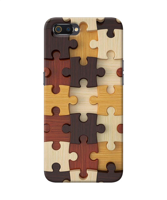 Wooden Puzzle Realme C2 Back Cover