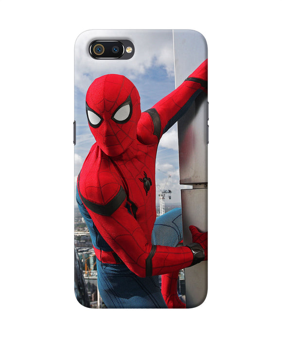 Spiderman On The Wall Realme C2 Back Cover