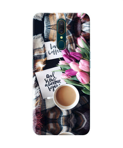 Love Coffee Quotes Oppo A9 Back Cover