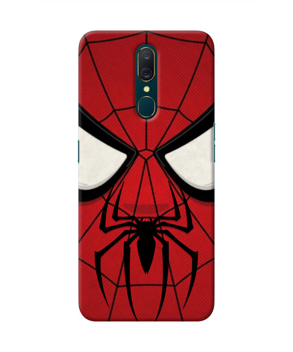 Spiderman Face Oppo A9 Real 4D Back Cover