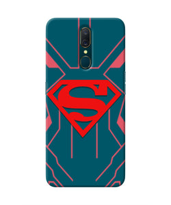 Superman Techno Oppo A9 Real 4D Back Cover