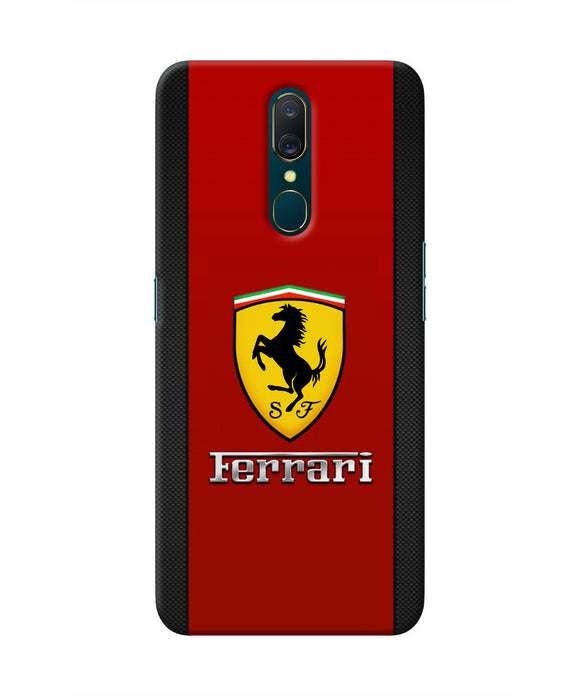 Ferrari Abstract Maroon Oppo A9 Real 4D Back Cover