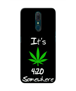 Weed Quote Oppo A9 Real 4D Back Cover