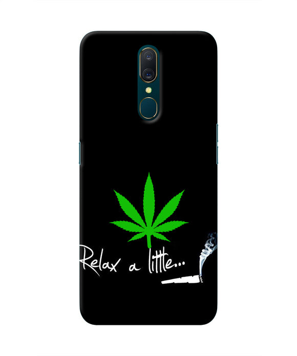 Weed Relax Quote Oppo A9 Real 4D Back Cover