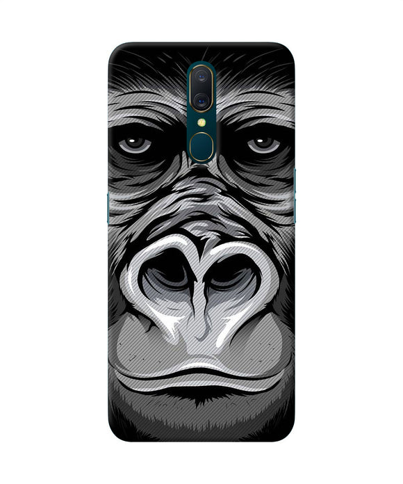 Black Chimpanzee Oppo A9 Back Cover
