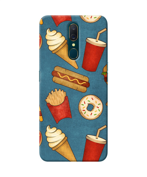Abstract Food Print Oppo A9 Back Cover