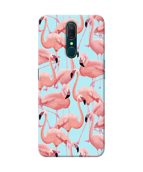 Abstract Sheer Bird Print Oppo A9 Back Cover