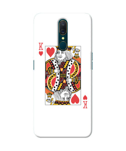 Heart King Card Oppo A9 Back Cover