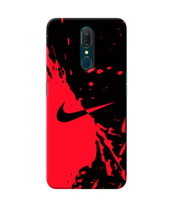 Nike Red Black Poster Oppo A9 Back Cover