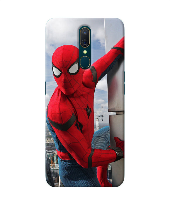 Spiderman On The Wall Oppo A9 Back Cover