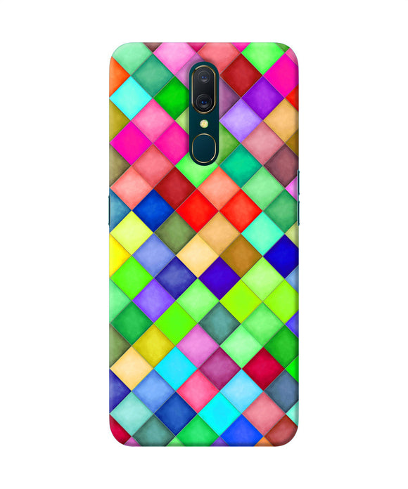 Abstract Colorful Squares Oppo A9 Back Cover