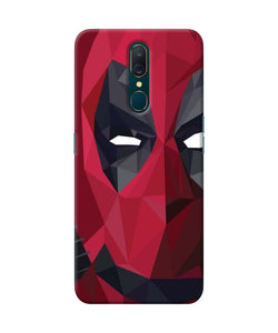 Abstract Deadpool Half Mask Oppo A9 Back Cover