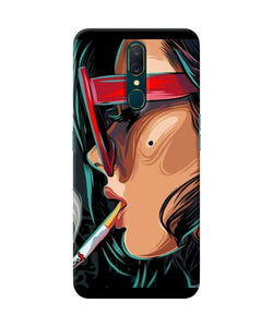 Smoking Girl Oppo A9 Back Cover