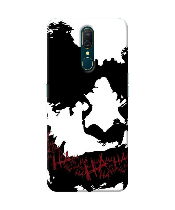 Black And White Joker Rugh Sketch Oppo A9 Back Cover