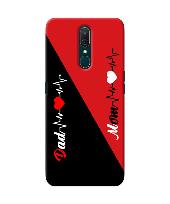 Mom Dad Heart Line Oppo A9 Back Cover