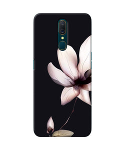 Flower White Oppo A9 Back Cover