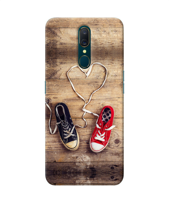 Shoelace Heart Oppo A9 Back Cover