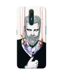 Beard Man Character Oppo A9 Back Cover