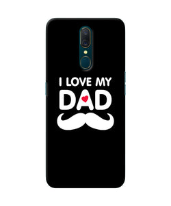 I Love My Dad Mustache Oppo A9 Back Cover