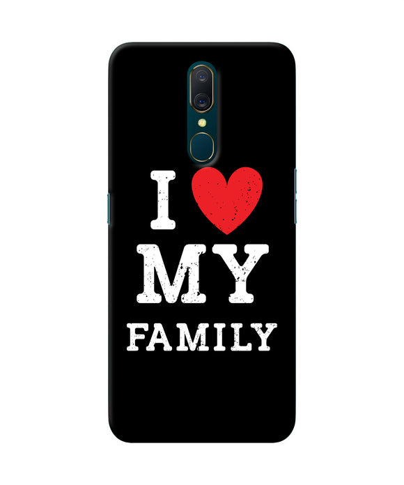 I Love My Family Oppo A9 Back Cover