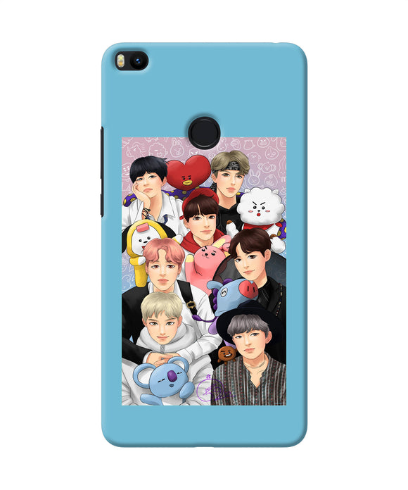 BTS with animals Mi Max 2 Back Cover
