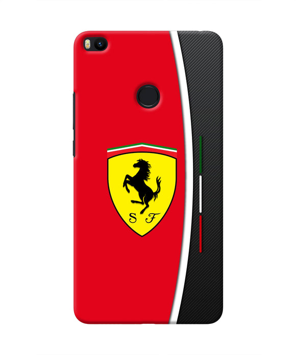 Ferrari Abstract Red Mi Max 2 Real 4D Back Cover