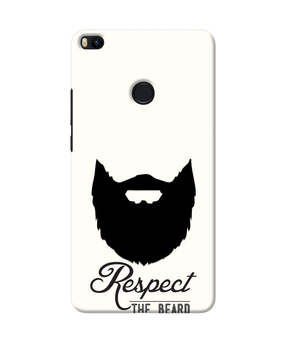 Respect the Beard Mi Max 2 Real 4D Back Cover