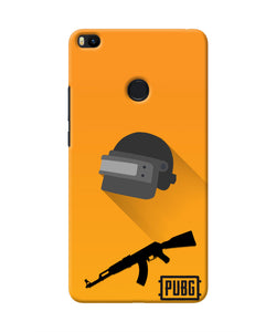 PUBG Helmet and Gun Mi Max 2 Real 4D Back Cover