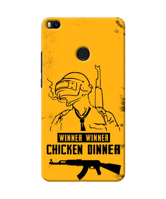 PUBG Chicken Dinner Mi Max 2 Real 4D Back Cover