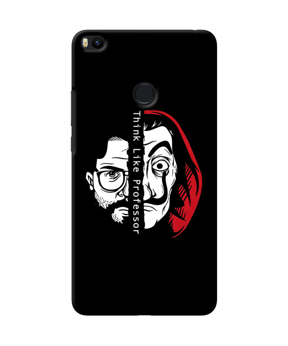 Money Heist Think Like Professor Mi Max 2 Back Cover