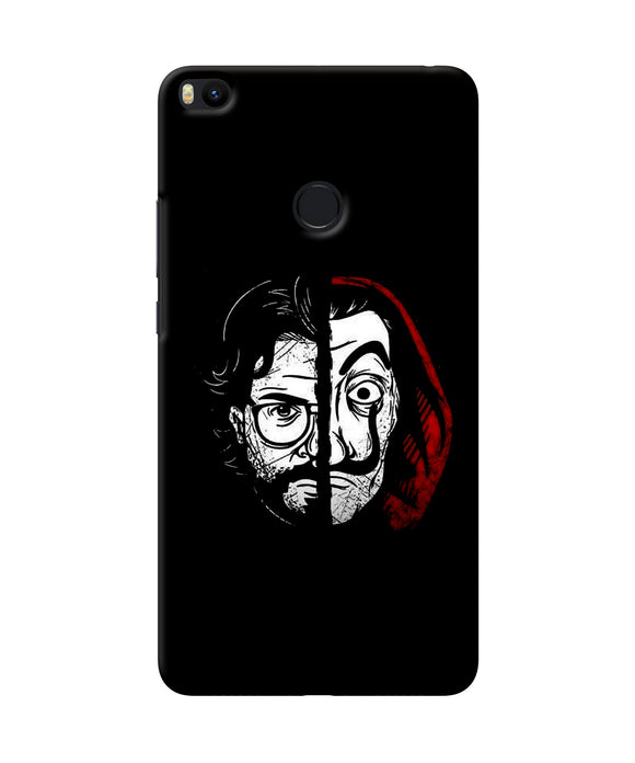 Money Heist Professor Mask Sketch Mi Max 2 Back Cover