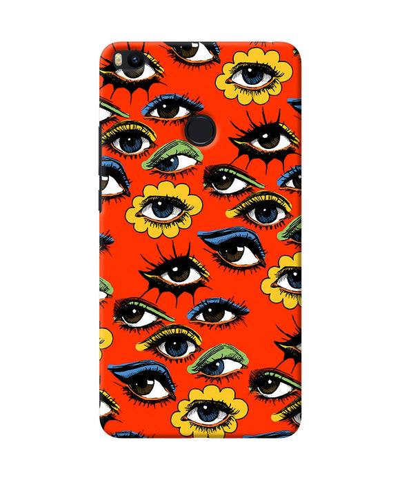 Abstract Eyes Pattern Mi Max 2 Back Cover