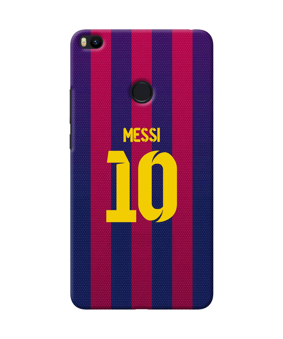Messi 10 Tshirt Mi Max 2 Back Cover