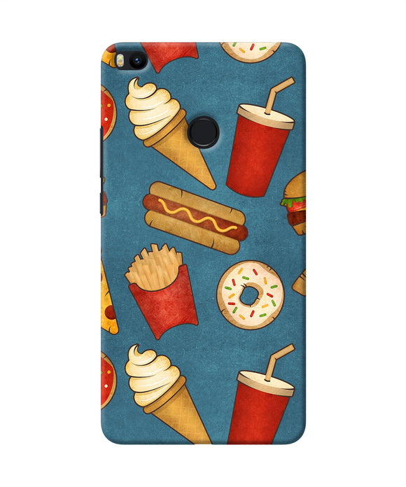 Abstract Food Print Mi Max 2 Back Cover