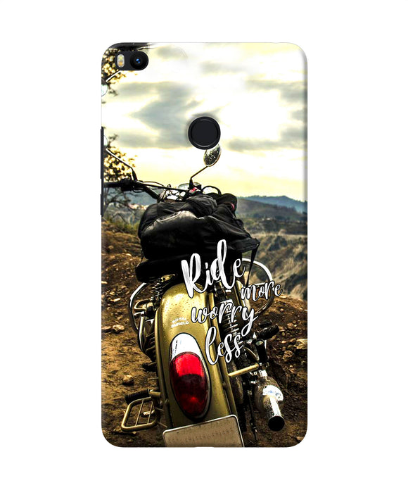 Ride More Worry Less Mi Max 2 Back Cover