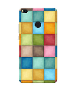 Abstract Colorful Squares Mi Max 2 Back Cover