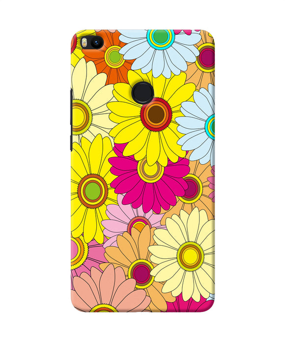 Abstract Colorful Flowers Mi Max 2 Back Cover