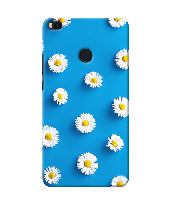 White Flowers Mi Max 2 Back Cover