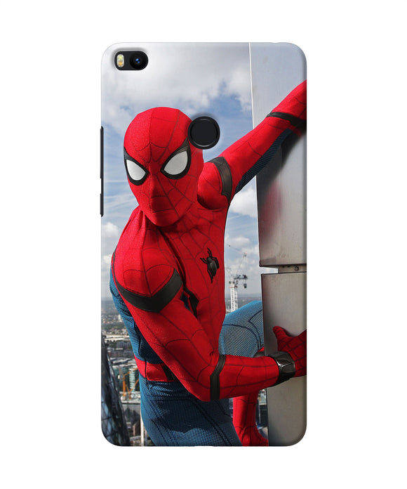 Spiderman On The Wall Mi Max 2 Back Cover