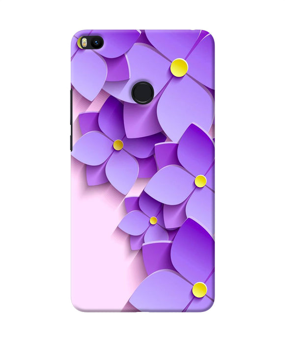 Violet Flower Craft Mi Max 2 Back Cover