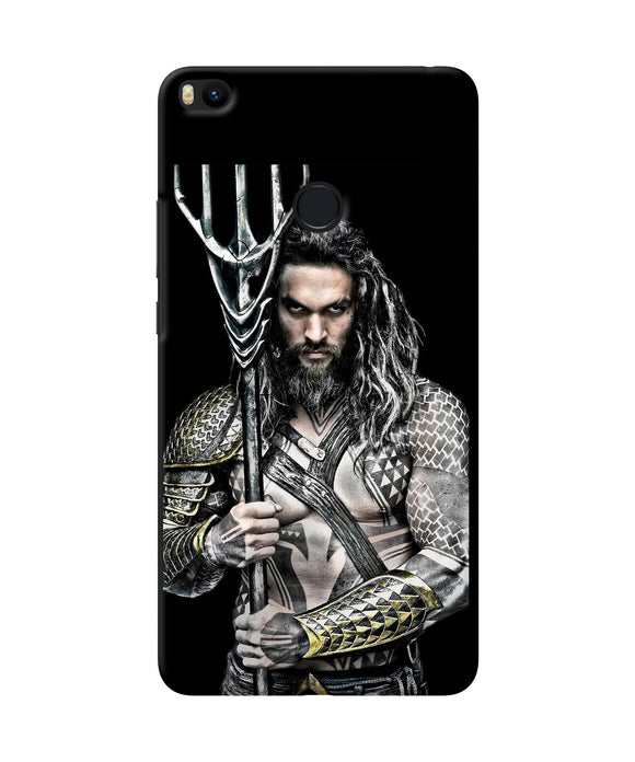 Aquaman Trident Black Mi Max 2 Back Cover